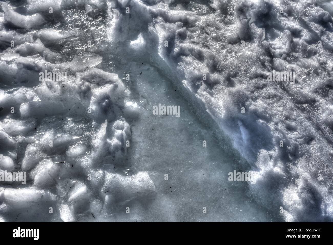 Italien, Dolomiten, Drei Zinnen, Monte Piano, Zinnen, hiver, Fels, EIS, Schnee, voir, Monte Cristallo, Cima Cadin di San Lucano, 3, 3 Cime Cime di Lav Banque D'Images