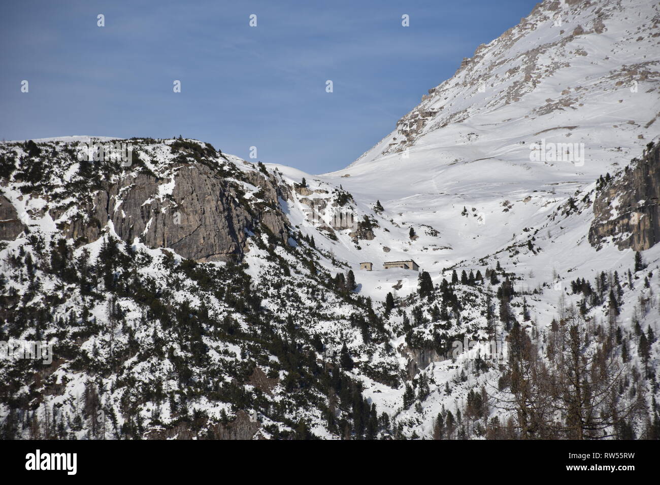 Italien, Dolomiten, Drei Zinnen, Monte Piano, Zinnen, hiver, Fels, EIS, Schnee, voir, Monte Cristallo, Cima Cadin di San Lucano, 3, 3 Cime Cime di Lav Banque D'Images