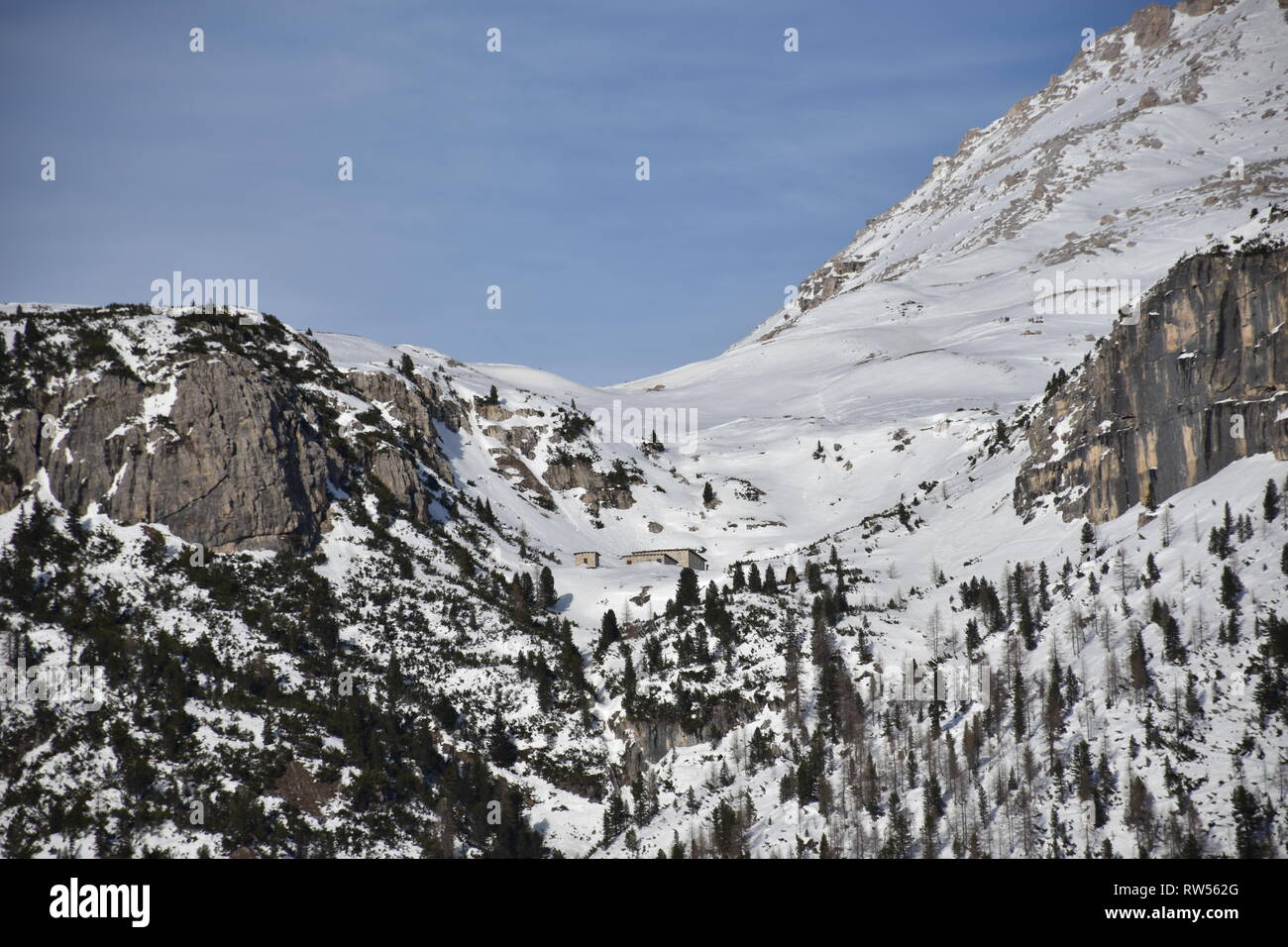 Italien, Dolomiten, Drei Zinnen, Monte Piano, Zinnen, hiver, Fels, EIS, Schnee, voir, Monte Cristallo, Cima Cadin di San Lucano, 3, 3 Cime Cime di Lav Banque D'Images