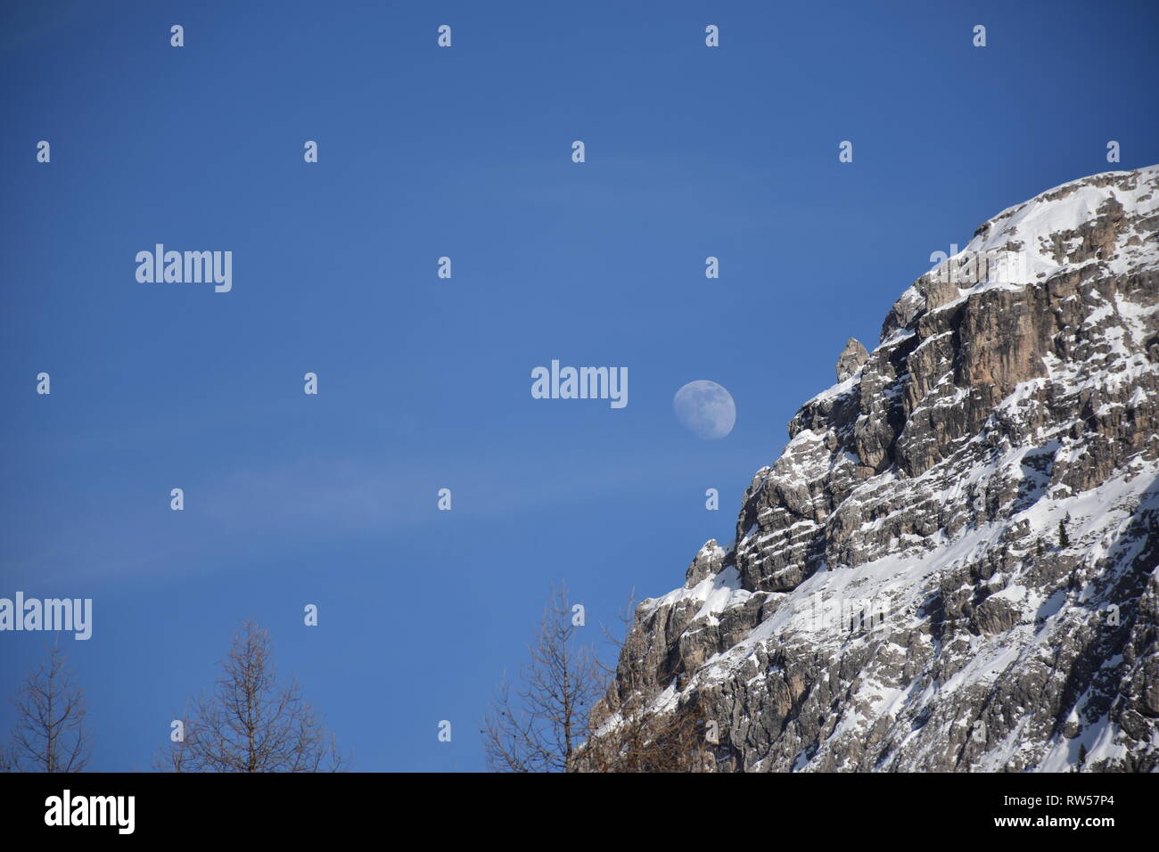 Italien, Dolomiten, Drei Zinnen, Monte Piano, Zinnen, hiver, Fels, EIS, Schnee, voir, Monte Cristallo, Cima Cadin di San Lucano, 3, 3 Cime Cime di Lav Banque D'Images