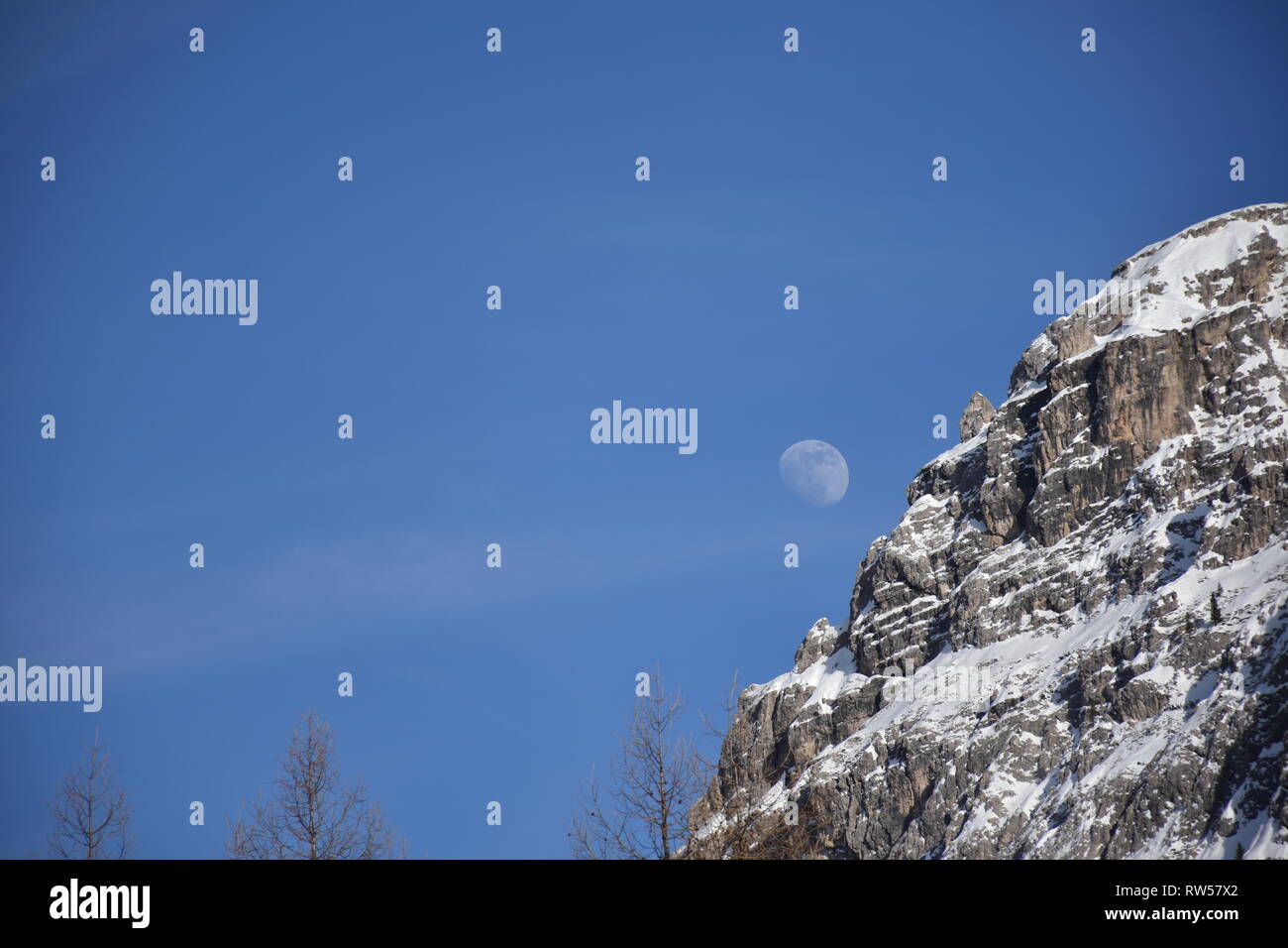 Italien, Dolomiten, Drei Zinnen, Monte Piano, Zinnen, hiver, Fels, EIS, Schnee, voir, Monte Cristallo, Cima Cadin di San Lucano, 3, 3 Cime Cime di Lav Banque D'Images