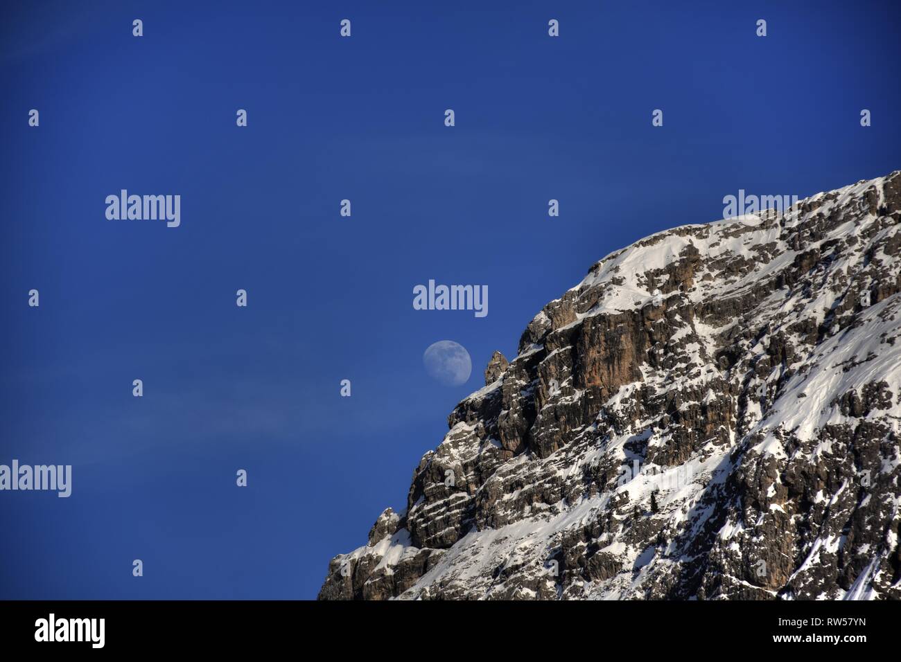 Italien, Dolomiten, Drei Zinnen, Monte Piano, Zinnen, hiver, Fels, EIS, Schnee, voir, Monte Cristallo, Cima Cadin di San Lucano, 3, 3 Cime Cime di Lav Banque D'Images