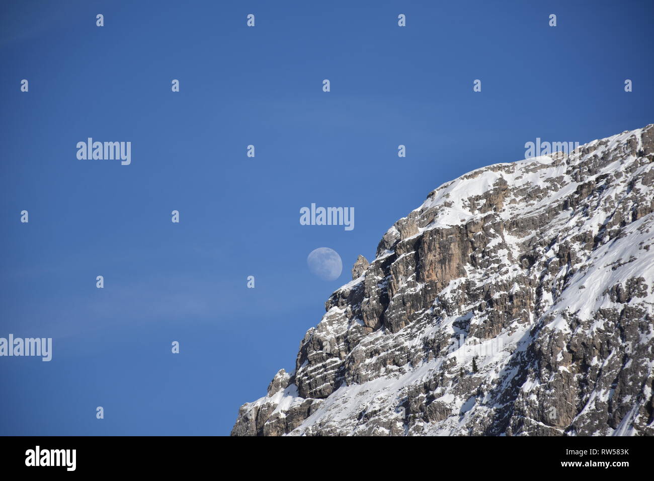 Italien, Dolomiten, Drei Zinnen, Monte Piano, Zinnen, hiver, Fels, EIS, Schnee, voir, Monte Cristallo, Cima Cadin di San Lucano, 3, 3 Cime Cime di Lav Banque D'Images