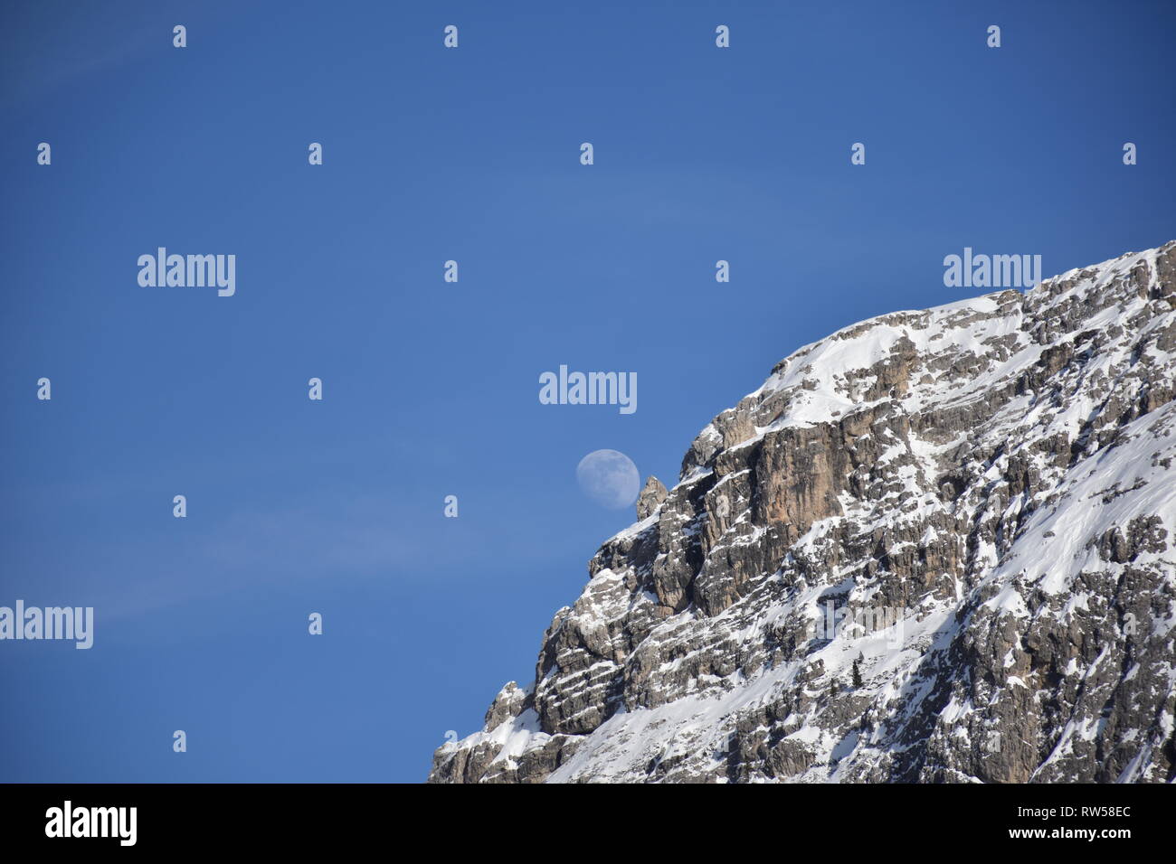 Italien, Dolomiten, Drei Zinnen, Monte Piano, Zinnen, hiver, Fels, EIS, Schnee, voir, Monte Cristallo, Cima Cadin di San Lucano, 3, 3 Cime Cime di Lav Banque D'Images