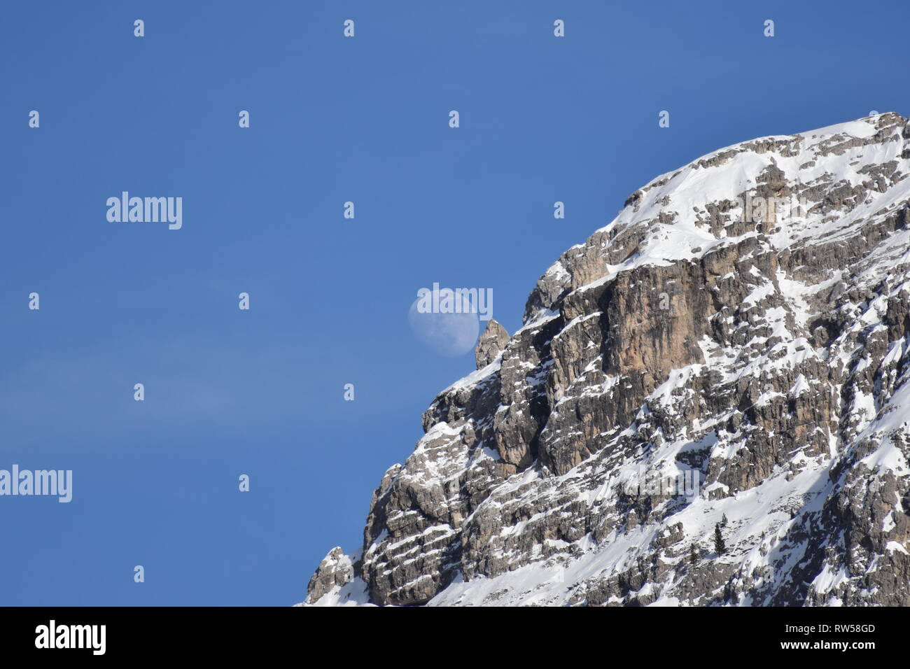 Italien, Dolomiten, Drei Zinnen, Monte Piano, Zinnen, hiver, Fels, EIS, Schnee, voir, Monte Cristallo, Cima Cadin di San Lucano, 3, 3 Cime Cime di Lav Banque D'Images