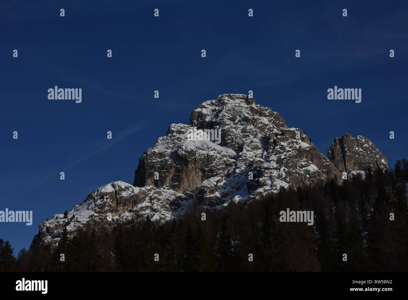 Italien, Dolomiten, Drei Zinnen, Monte Piano, Zinnen, hiver, Fels, EIS, Schnee, voir, Monte Cristallo, Cima Cadin di San Lucano, 3, 3 Cime Cime di Lav Banque D'Images