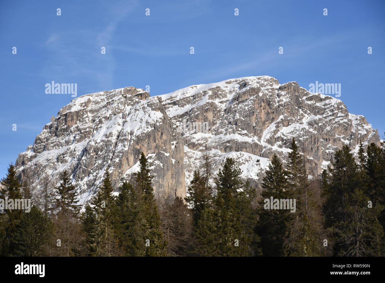 Italien, Dolomiten, Drei Zinnen, Monte Piano, Zinnen, hiver, Fels, EIS, Schnee, voir, Monte Cristallo, Cima Cadin di San Lucano, 3, 3 Cime Cime di Lav Banque D'Images