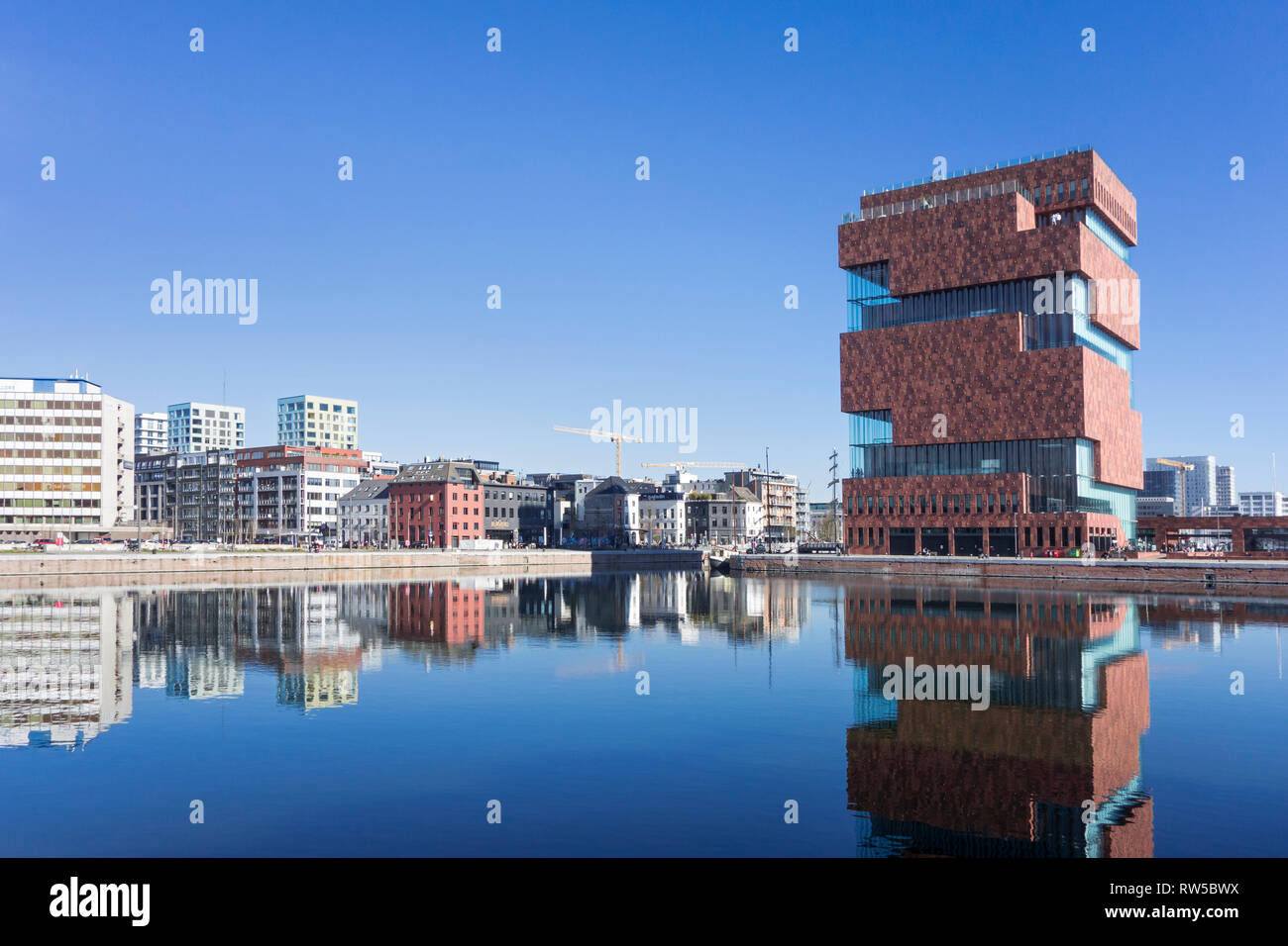 Le musée MAS / Museum aan de Stroom à Anvers, Flandre orientale, Belgique Banque D'Images