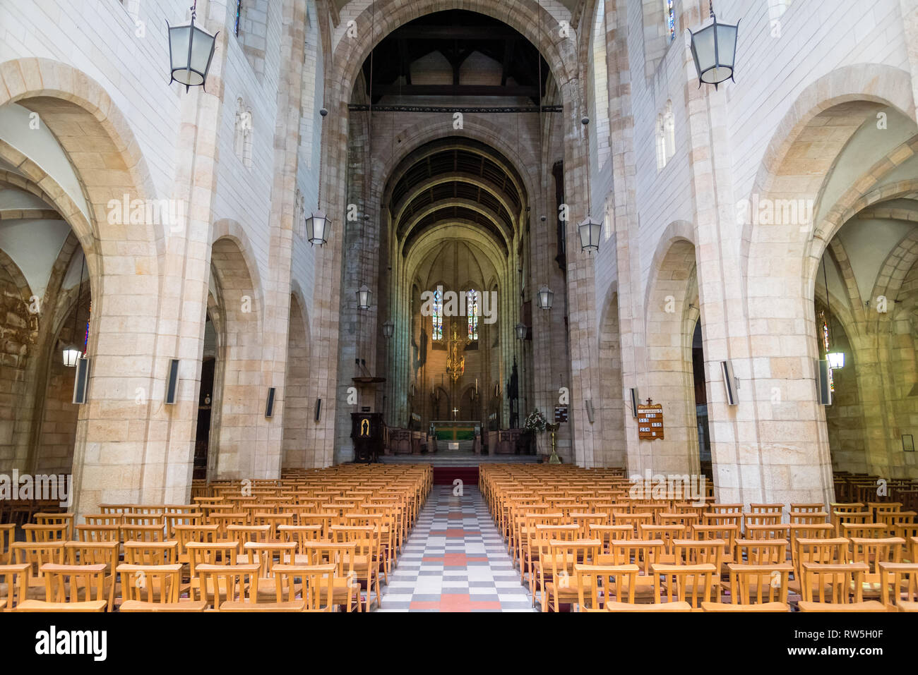 À l'intérieur de la cathédrale St George, Le Cap, Afrique du Sud Banque D'Images