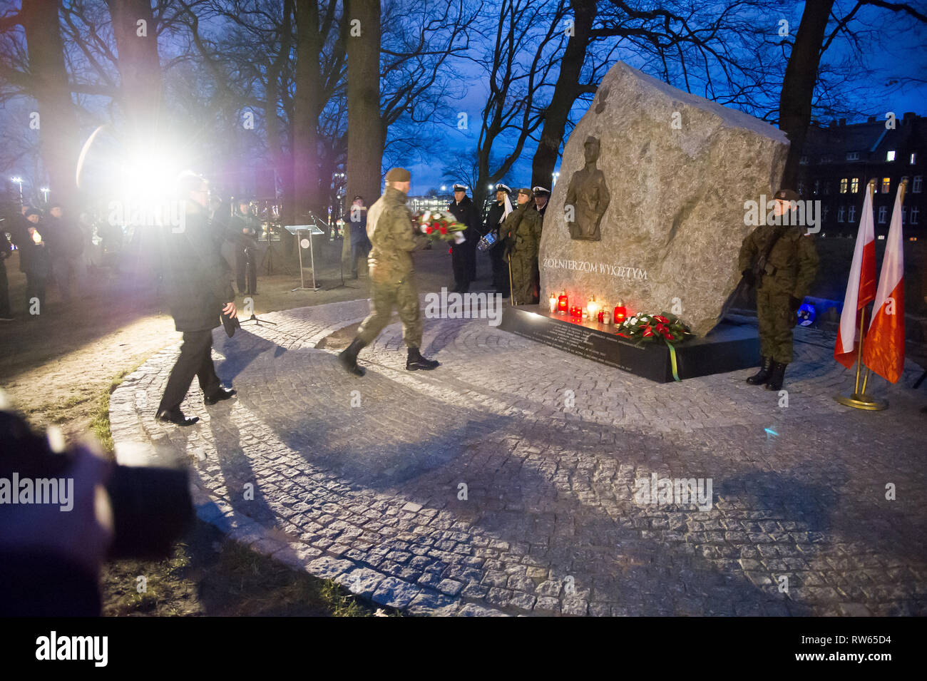 Journée nationale de commémoration de l'anathème des soldats dans Gdansk, Pologne. 1er mars 2019 © Wojciech Strozyk / Alamy Stock Photo Banque D'Images