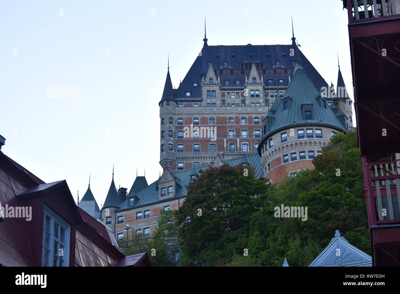 L'hôtel Fairmont Le Château Frontenac à Québec, Canada Banque D'Images