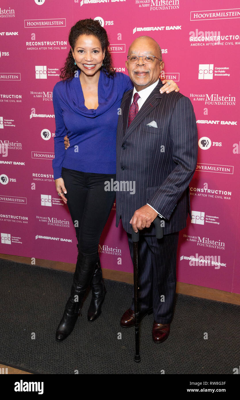 New York, États-Unis. 08Th Mar, 2019. Gloria Ruben et Henry Louis Gates Jr. assister à la reconstruction : l'Amérique après la guerre civile première mondiale à New York Historical Society Crédit : Lev Radin/Pacific Press/Alamy Live News Banque D'Images