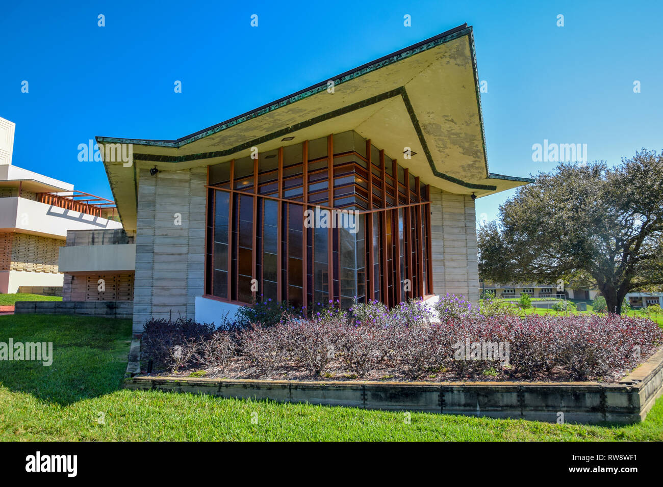 L'architecture de Frank Lloyd Wright de Florida Southern College Banque D'Images L'architecture de Frank Lloyd Wright de Florida Southern College Banque D'Images