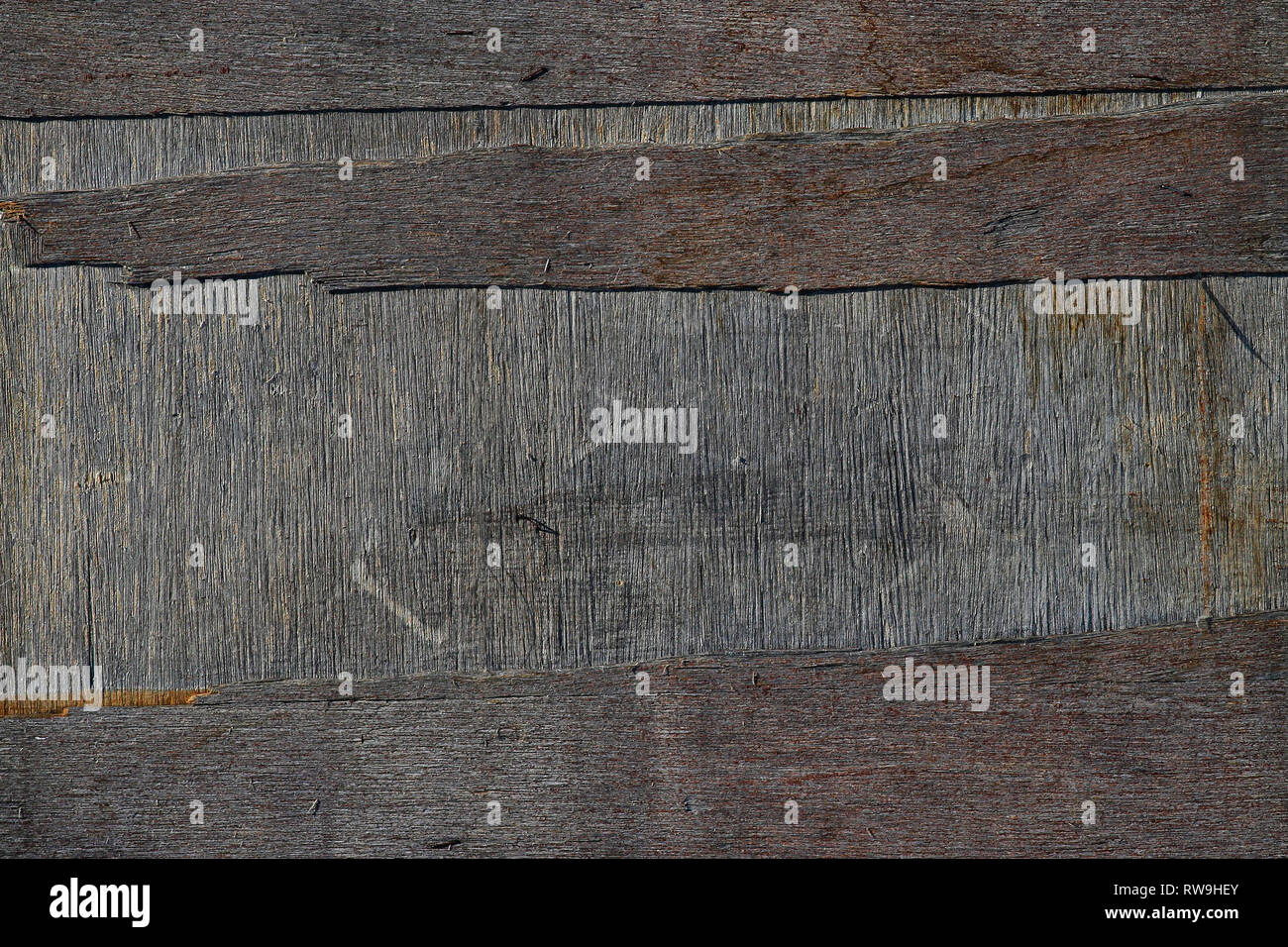 Vieille porte en bois, texture grain vertical horizontal Banque D'Images