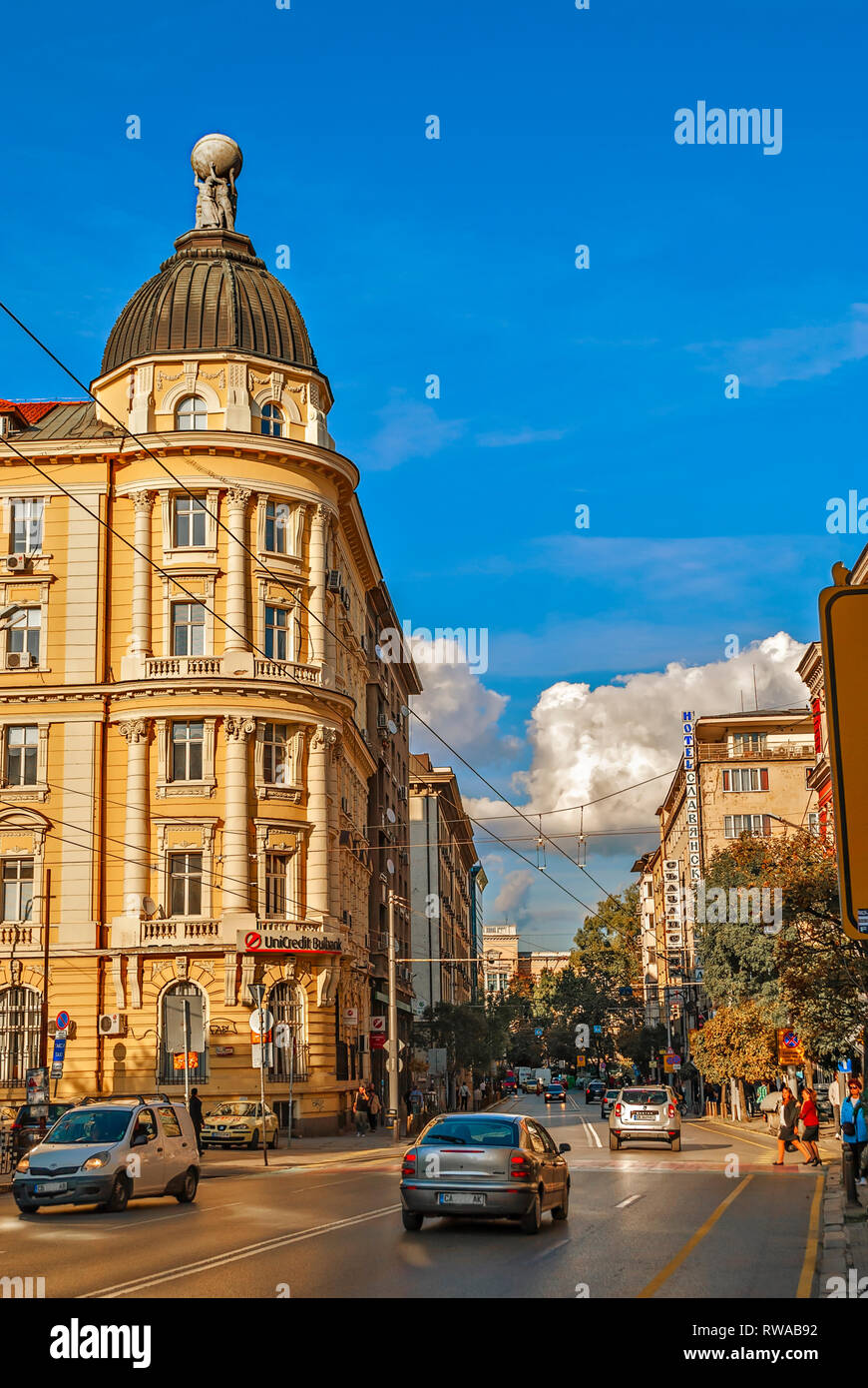De l'architecture du début du 20e siècle;Sofia, Bulgarie ; Banque D'Images