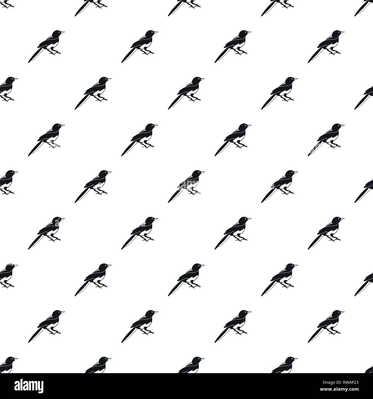 Petit motif magpie vecteur sans répéter pour toute géométrique web design Illustration de Vecteur