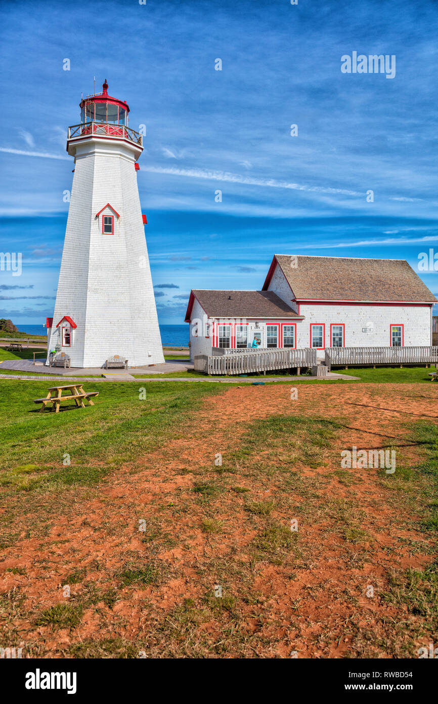 Phare d'East Point, East Point, Prince Edward Island, canada Banque D'Images