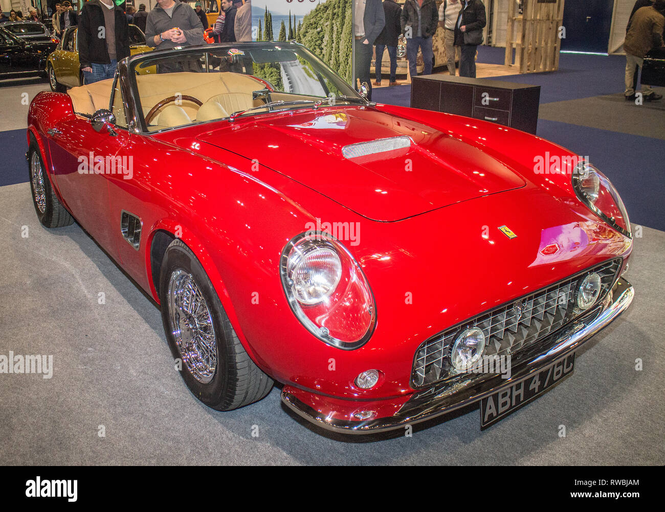 Ferrari 250 GT California Spyder replica au London Classic Car Show 2019 Banque D'Images