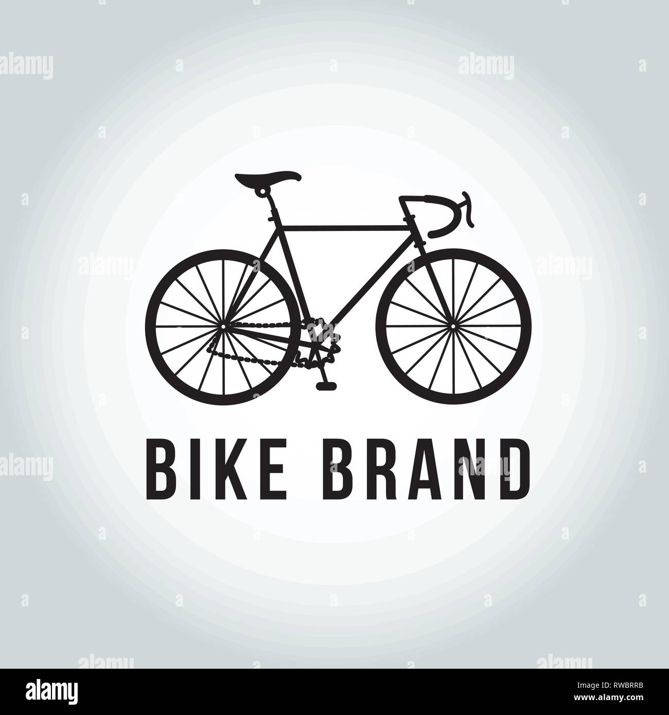 Bike logo Vector. L'icône de vélo Illustration de Vecteur