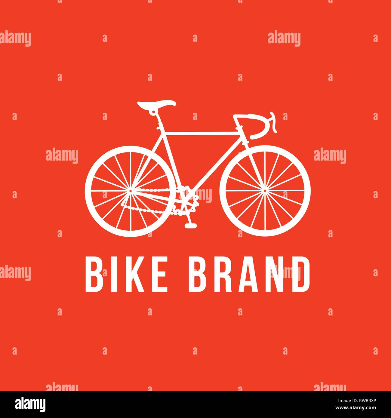 Bike logo Vector. L'icône de vélo Illustration de Vecteur