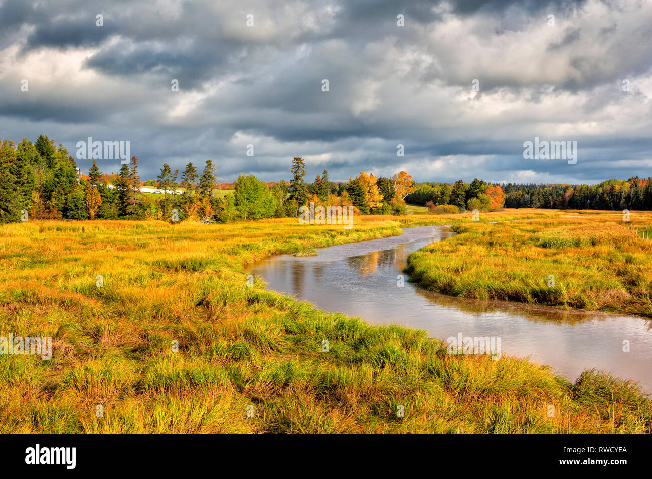 Clyde River, Prince Edward Island, canada Banque D'Images