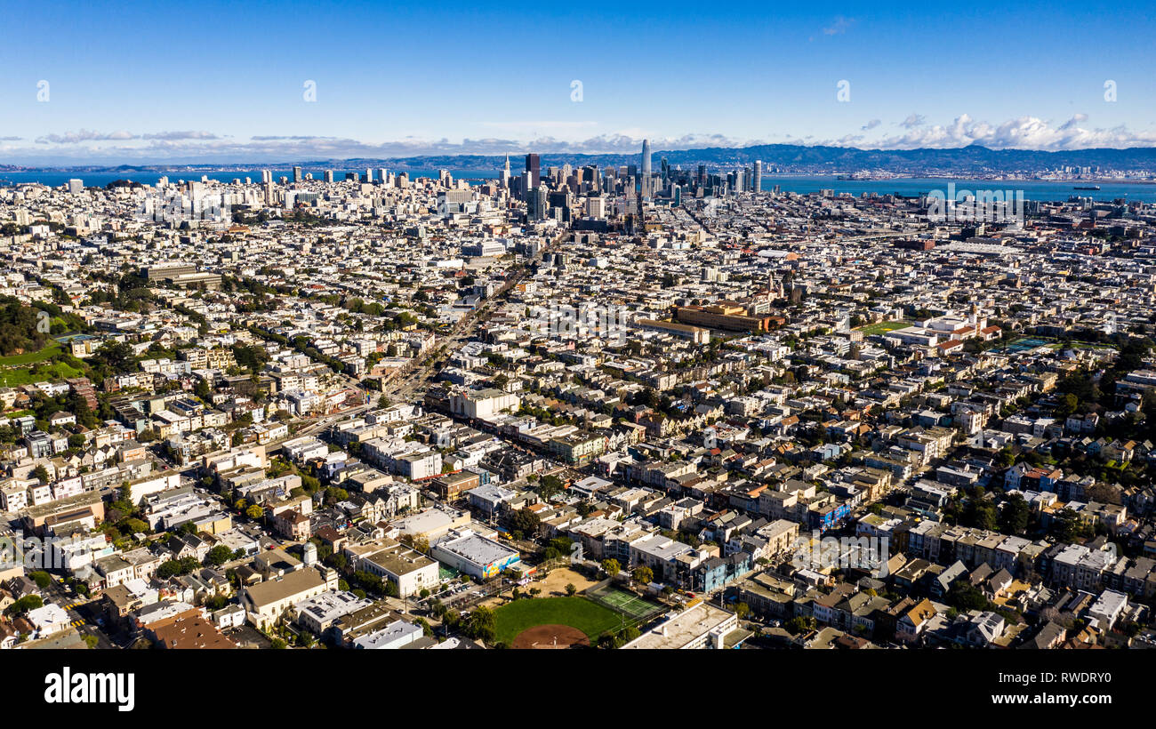 Skyline, San Francisco, CA, USA Banque D'Images