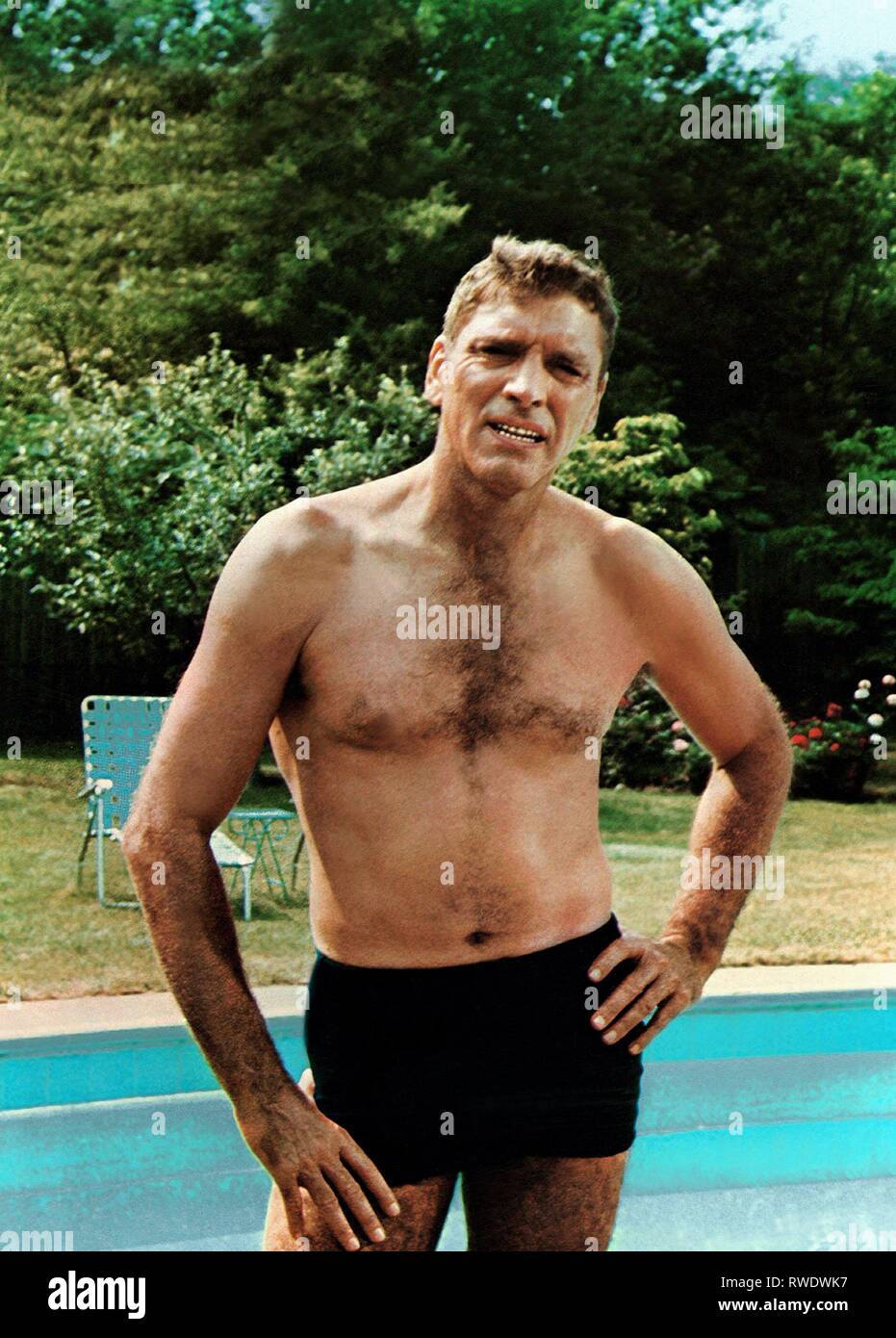 BURT LANCASTER, le nageur, 1968 Banque D'Images