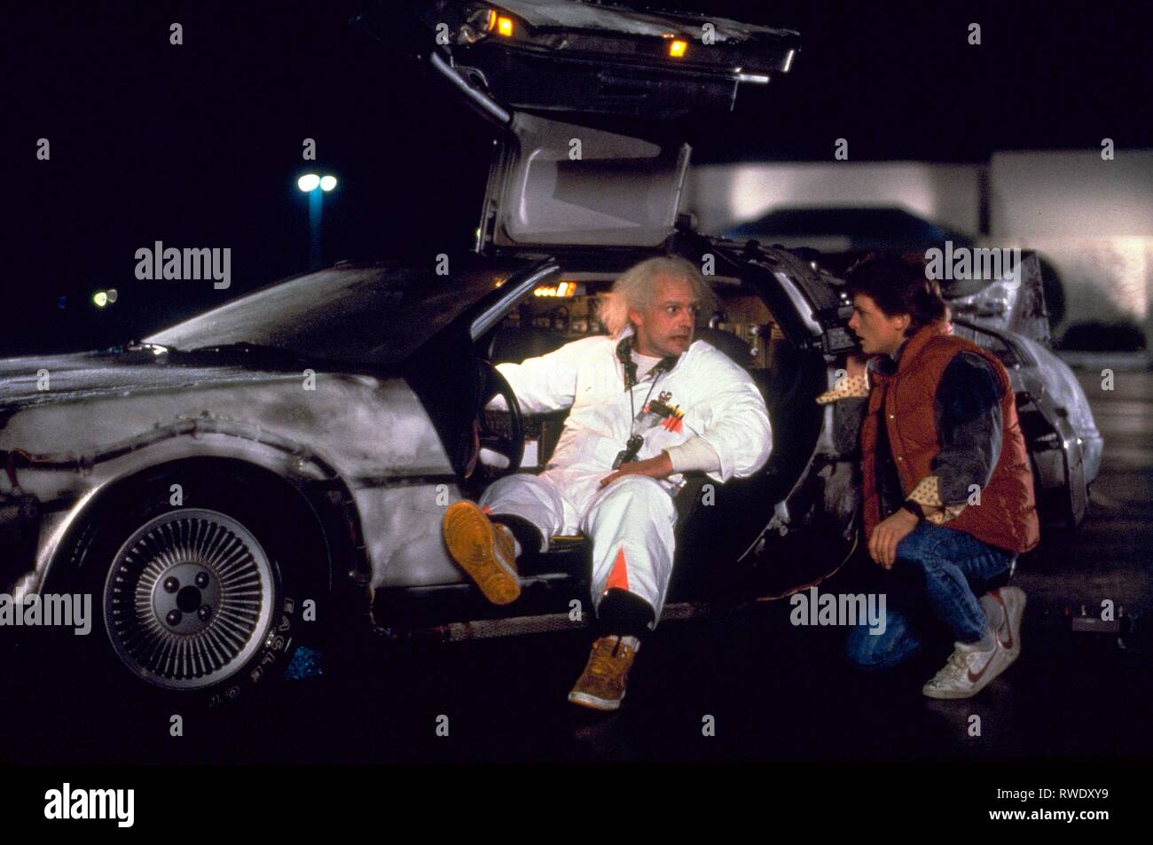 LLOYD,FOX, RETOUR VERS LE FUTUR, 1985 Banque D'Images