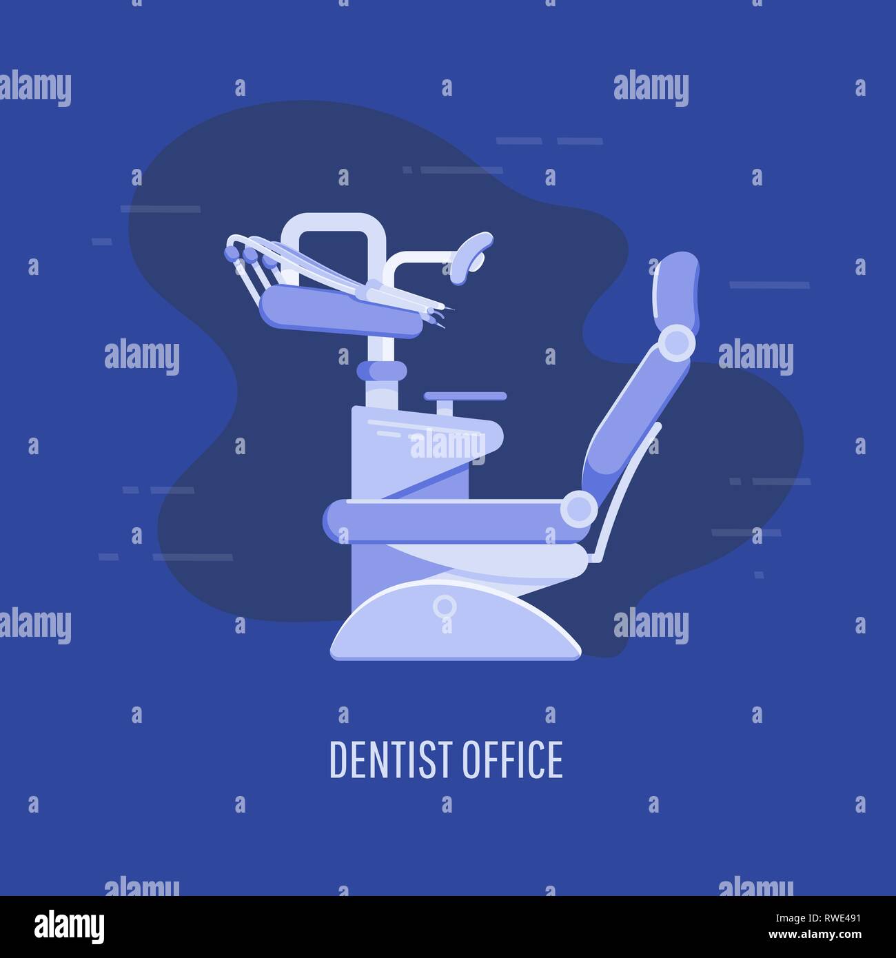 Bureau de dentiste. Vector illustration modèle coloré pour vous design, web et applications mobiles Illustration de Vecteur