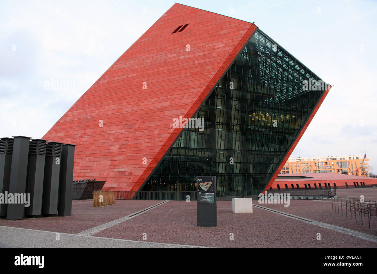 Musée de la Seconde Guerre mondiale à Gdansk en Pologne du nord Banque D'Images