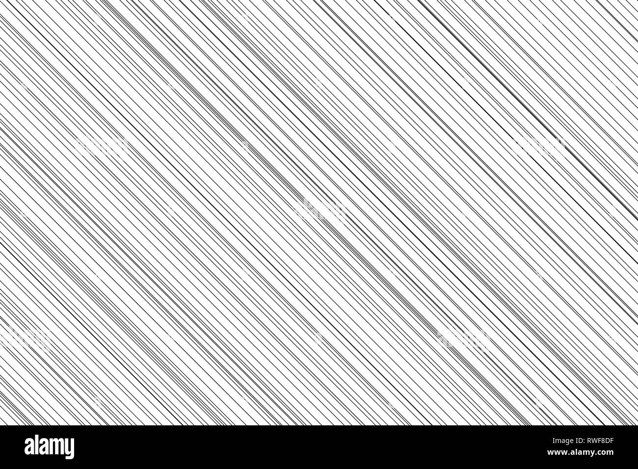 Résumé motif de fond, noir à rayures diagonales sur fond blanc en ligne Banque D'Images