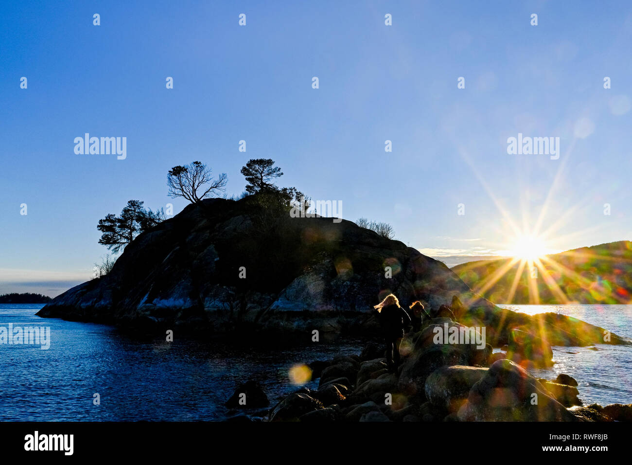 Whyte Island, parc Whytecliff, West Vancouver, British Columbia, Canada Banque D'Images