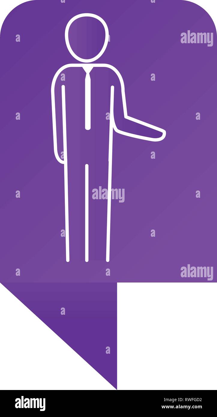 Pictogramme homme cartoon Image Vectorielle Stock - Alamy