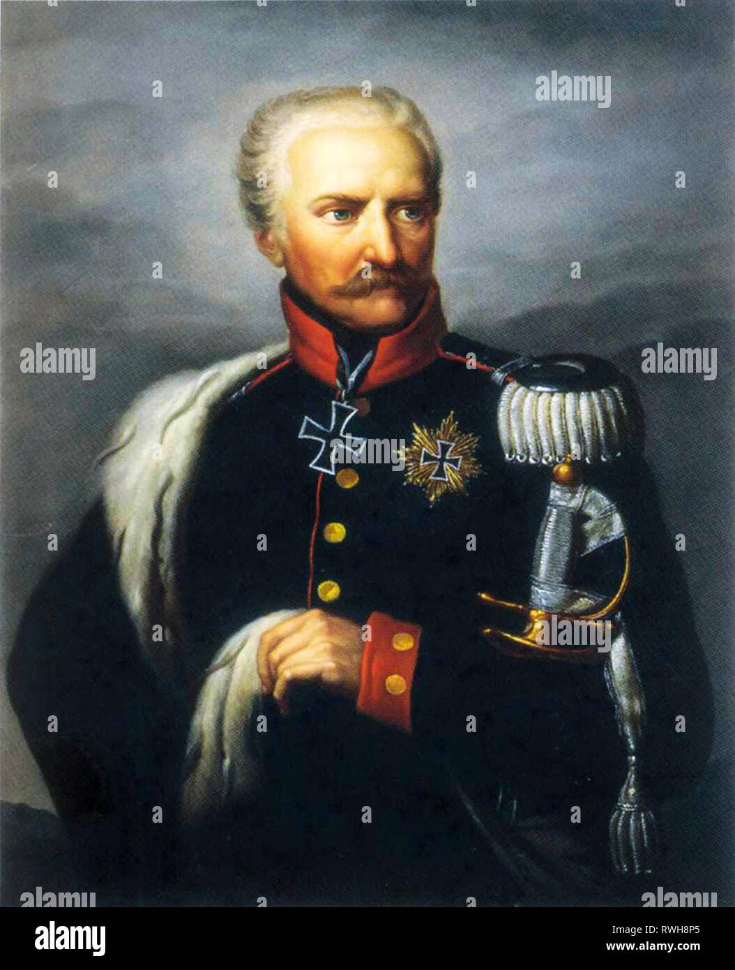 Gebhard Leberecht von Blucher, portrait, d'après Paul Ernst Gebauer, c. 1815-1819 Banque D'Images