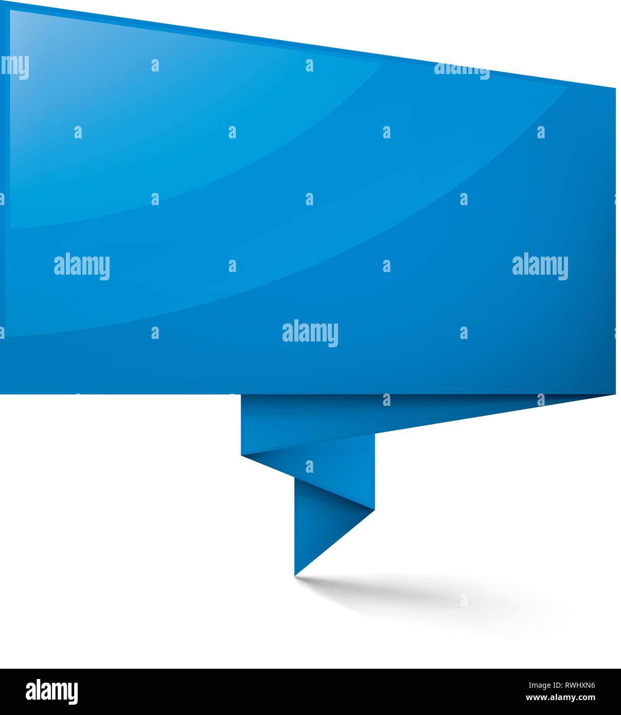 Autocollant bleu sur fond blanc. Vector illustration Illustration de Vecteur