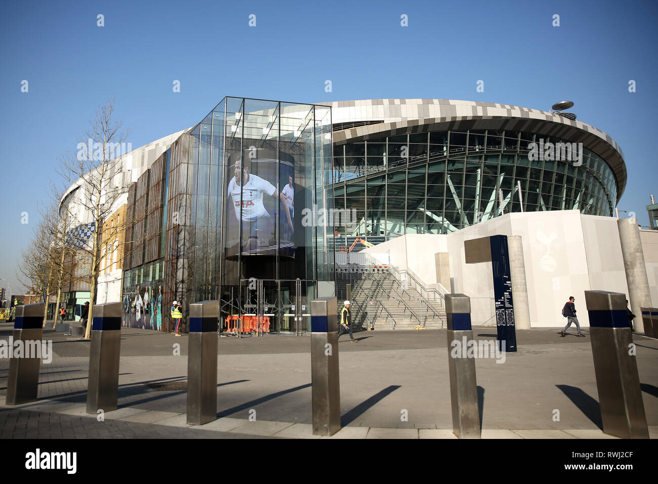 Vue générale du nouveau stade de Tottenham Hotspur Tottenham Hotspur - Nouveau Stade de développement, White Hart Lane, London - 27 Février 2019 Banque D'Images