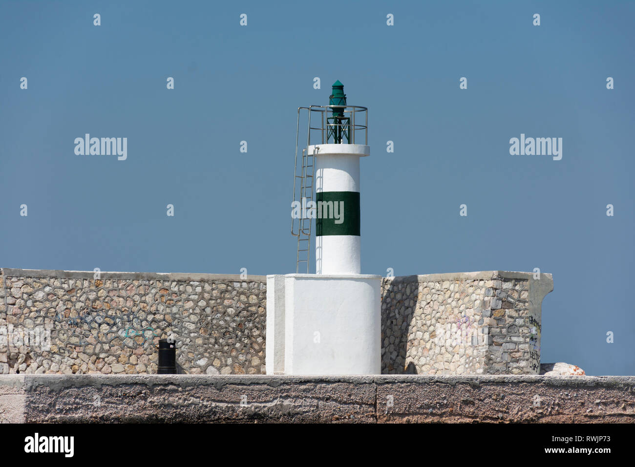 Maritime, voile, voile en Grèce Banque D'Images