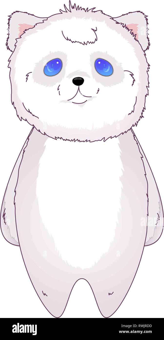 Kawaii Ours debout vector illustration Illustration de Vecteur