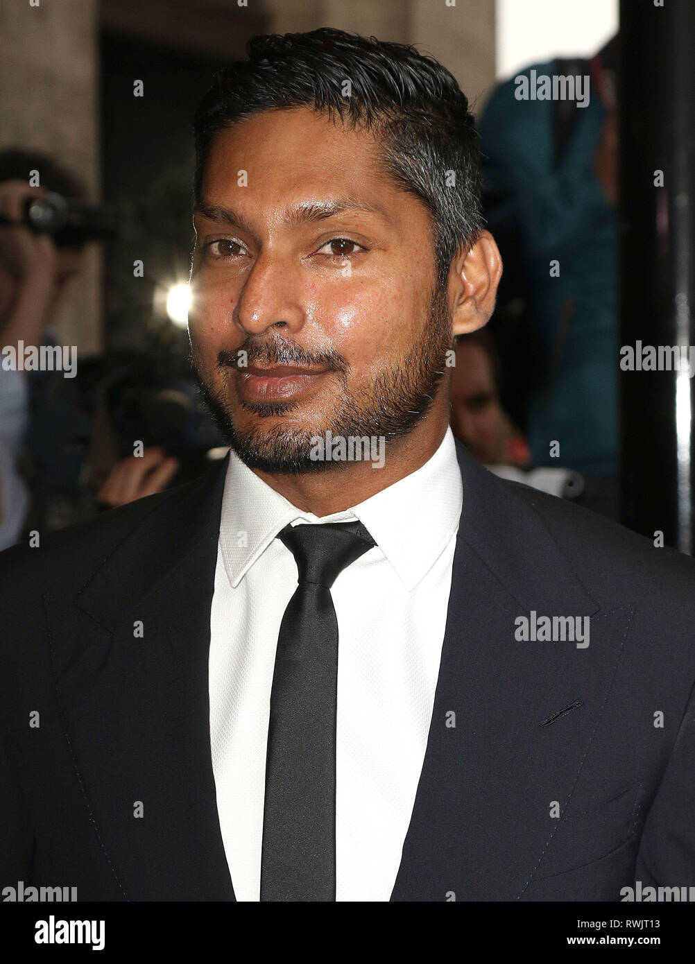 Apr 17, 2015 - Londres, Angleterre, Royaume-Uni - l'Asian Awards 2015, Grosvenor House Hotel - La photo montre des arrivées : Kumar Sangakkara Banque D'Images