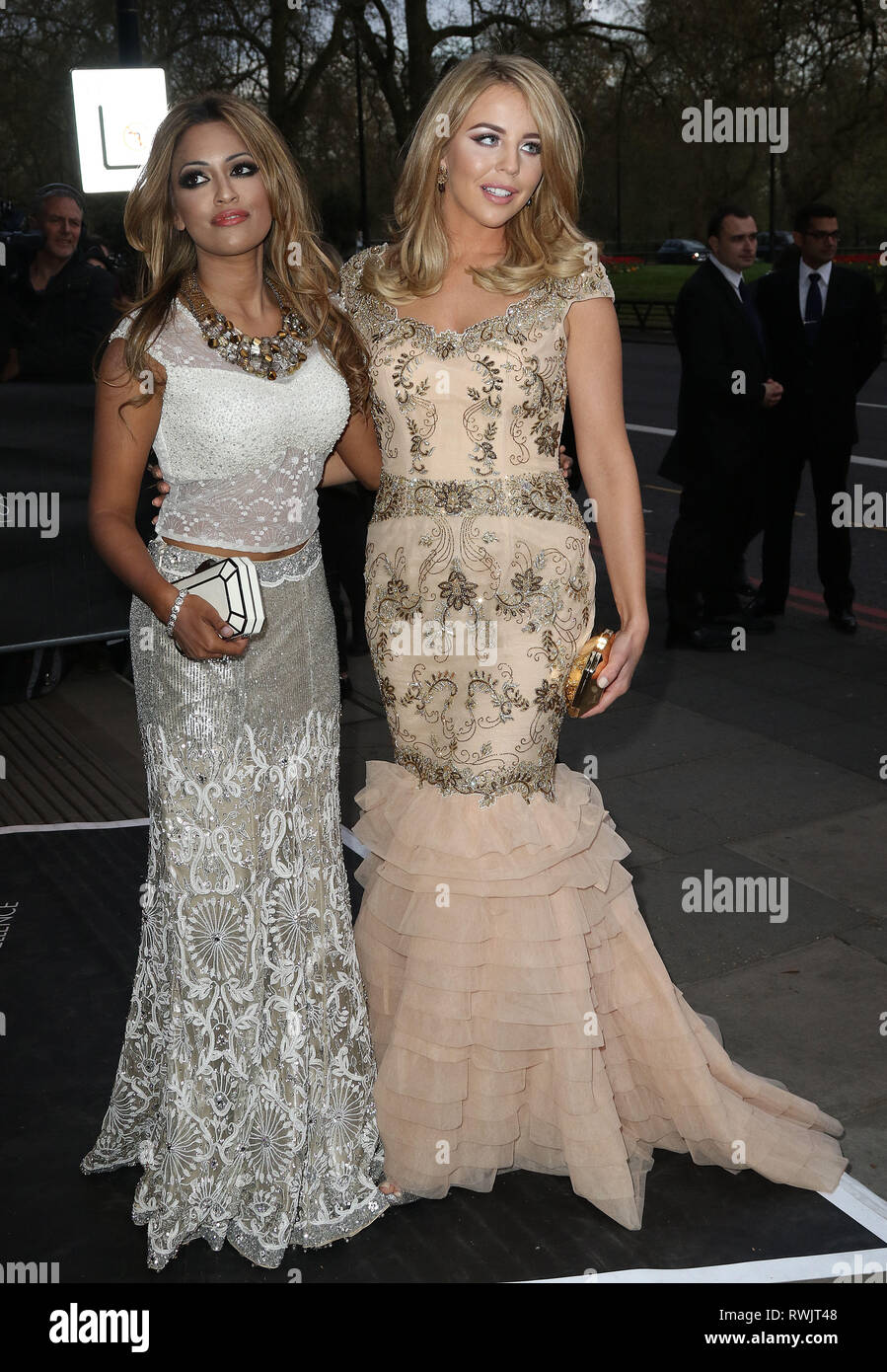 Apr 17, 2015 - Londres, Angleterre, Royaume-Uni - l'Asian Awards 2015, Grosvenor House Hotel - La photo montre des arrivées : Tasmin Lucia-Khan et disponible à Lydia Banque D'Images