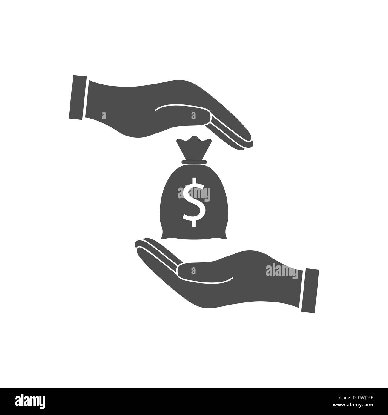 Pot-de-vin, la corruption, la corruption icon Vector illustration télévision Illustration de Vecteur