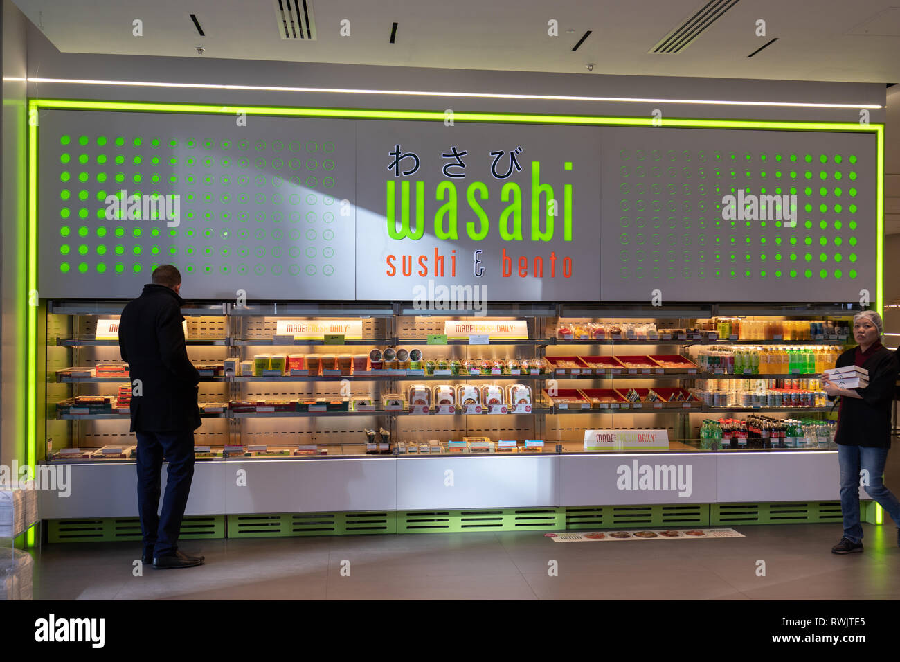 Le Wasabi restaurant à emporter Banque D'Images