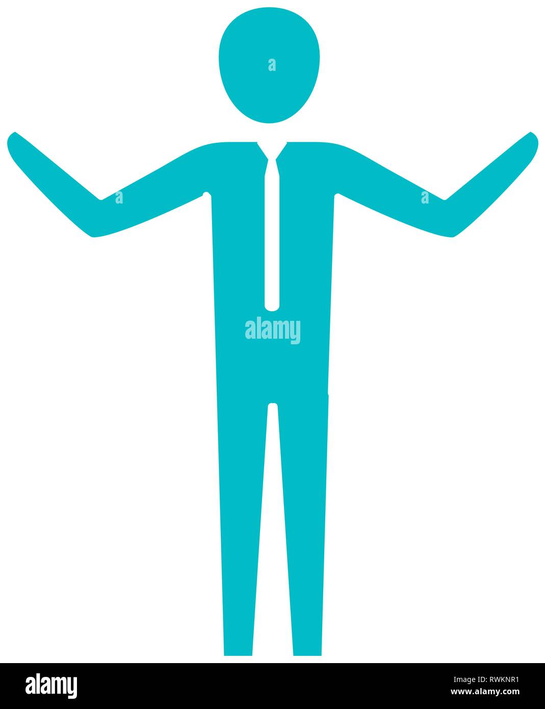 Pictogramme homme cartoon Image Vectorielle Stock - Alamy