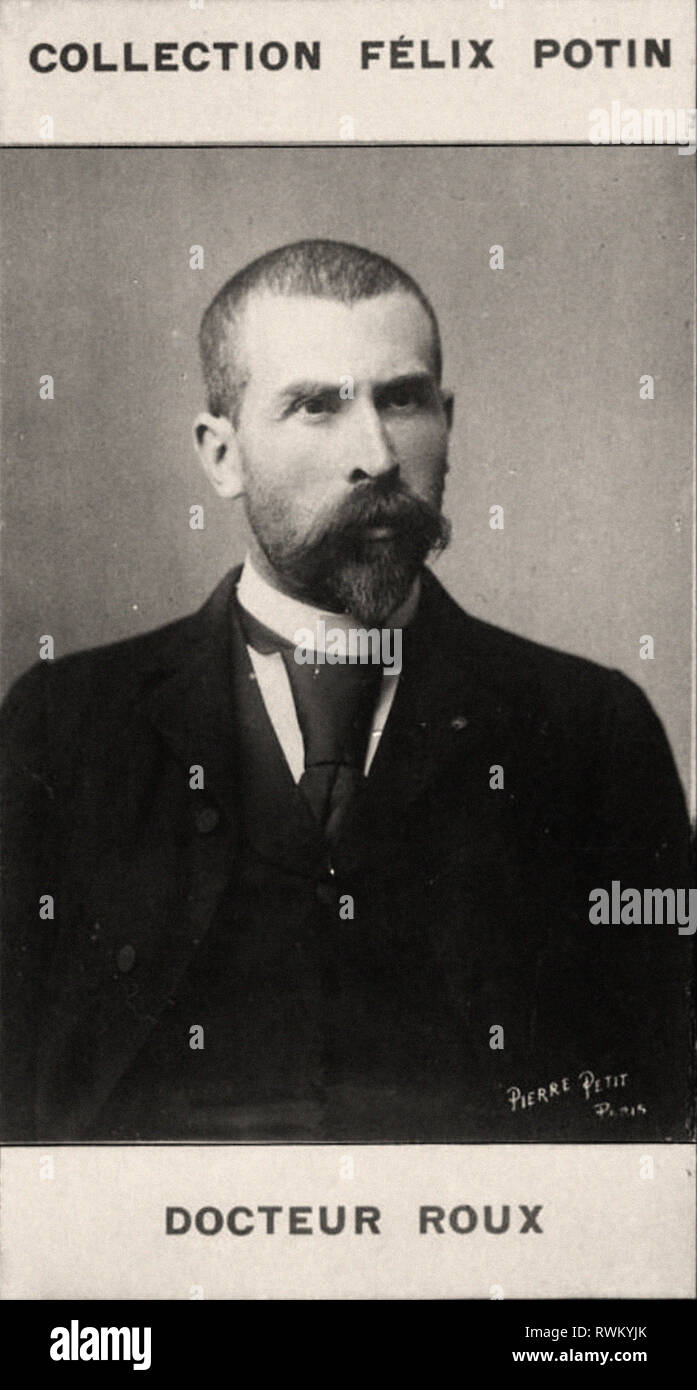 Portrait photographique de Docteur Roux, Emile - à partir de la première COLLECTION FÉLIX POTIN, 19e siècle Banque D'Images