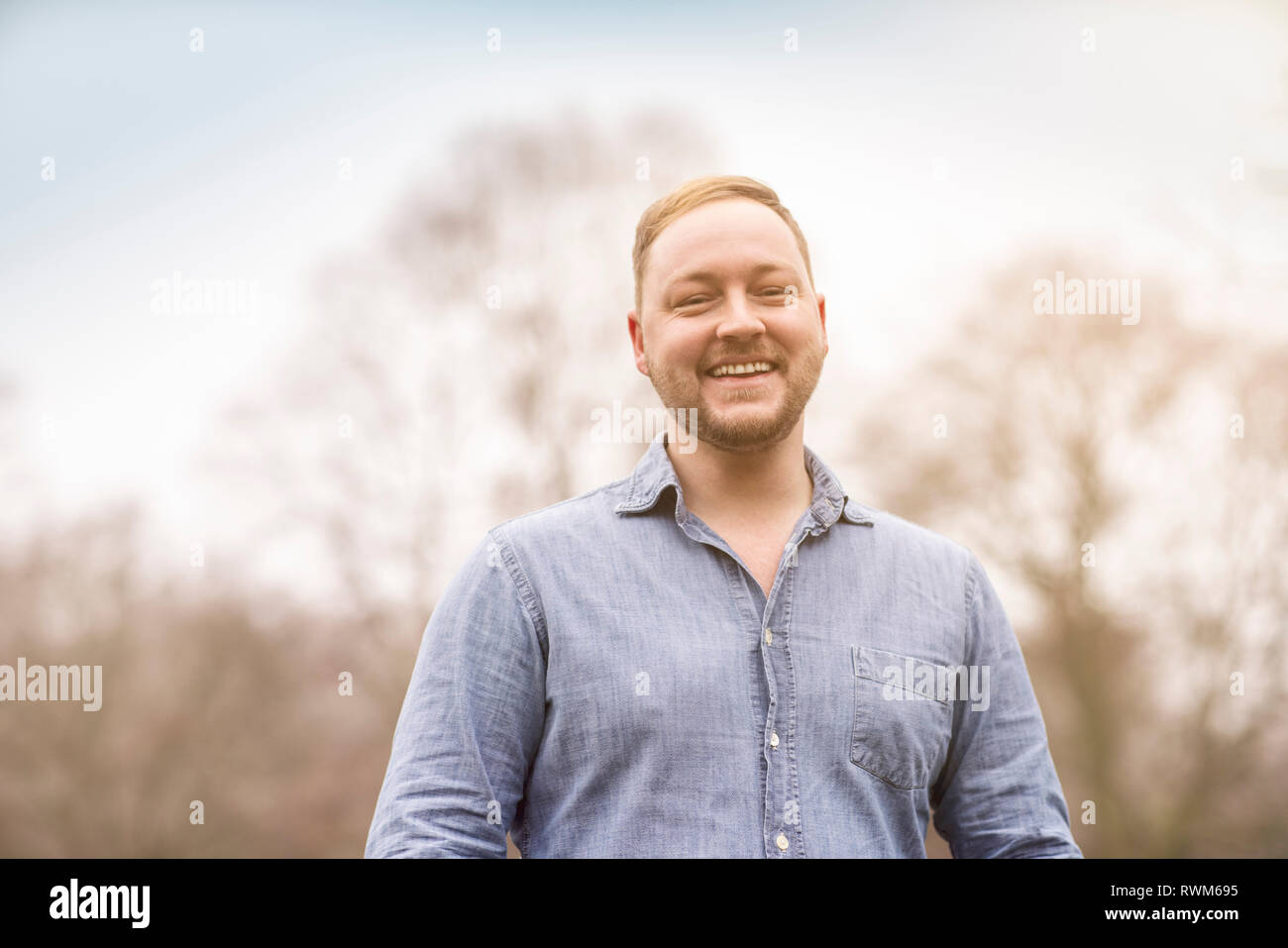Portrait d’homme Banque D'Images