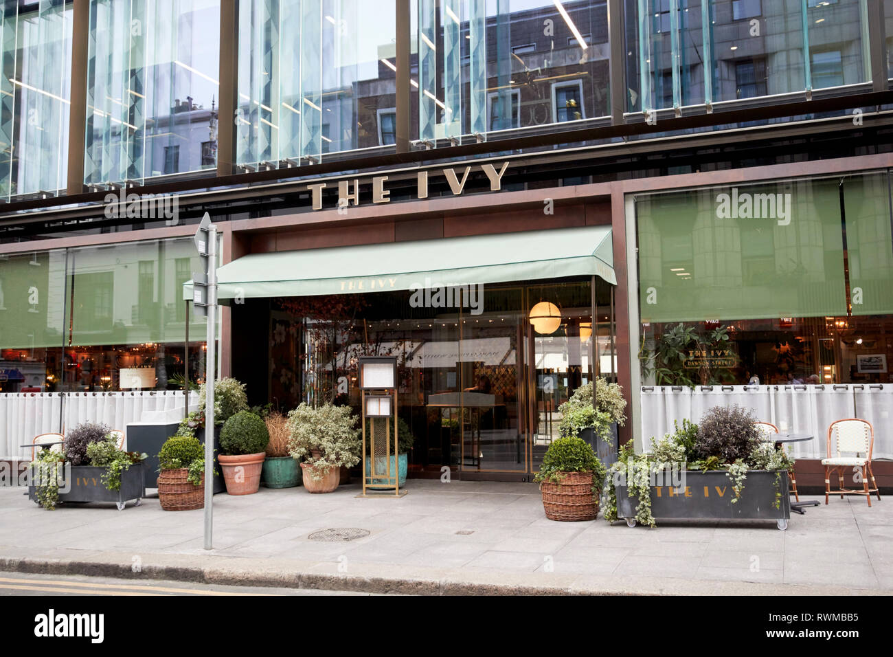 Le Ivy restaurant Dawson Street Dublin République d'Irlande Banque D'Images