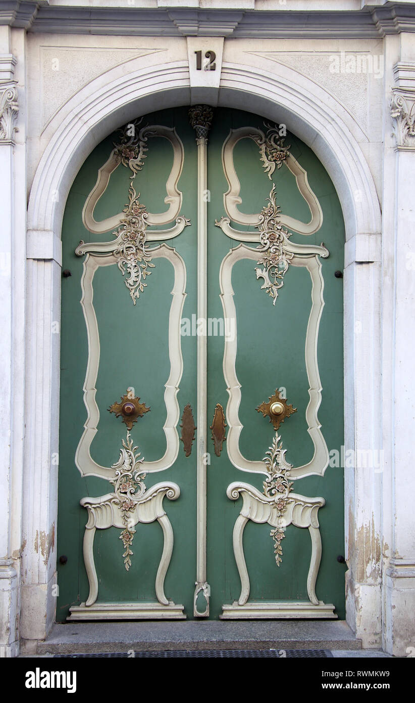Maison de Johann Uphagen à Gdansk qui est maintenant un musée et une attraction touristique Banque D'Images