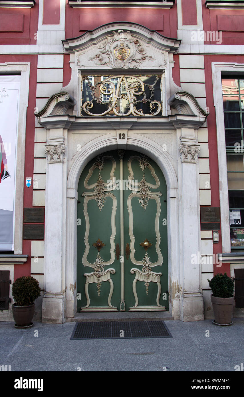 Maison de Johann Uphagen à Gdansk qui est maintenant un musée et une attraction touristique Banque D'Images