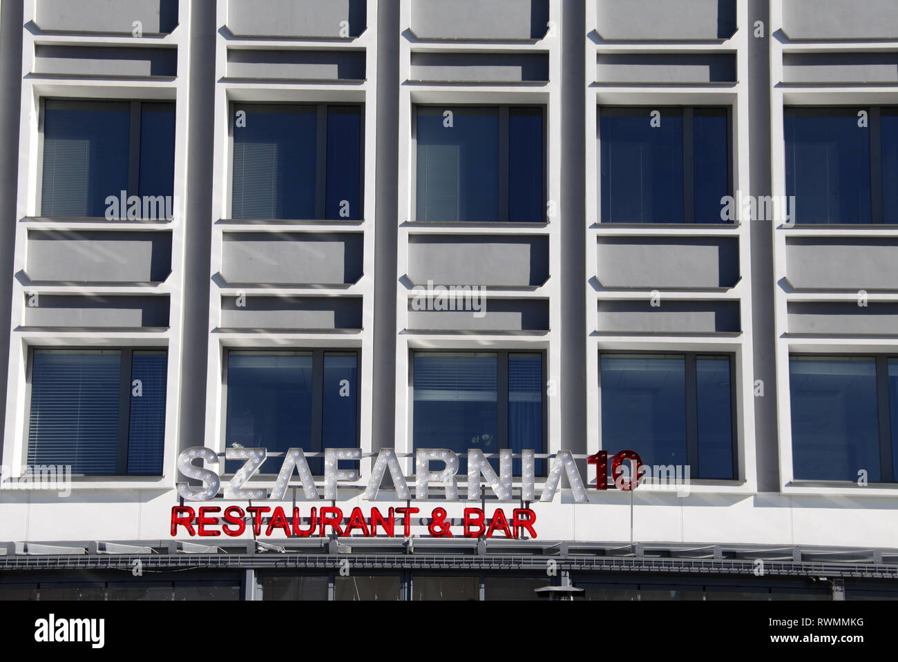 Szafarnia 10 Restaurant et Bar à Gdansk Banque D'Images