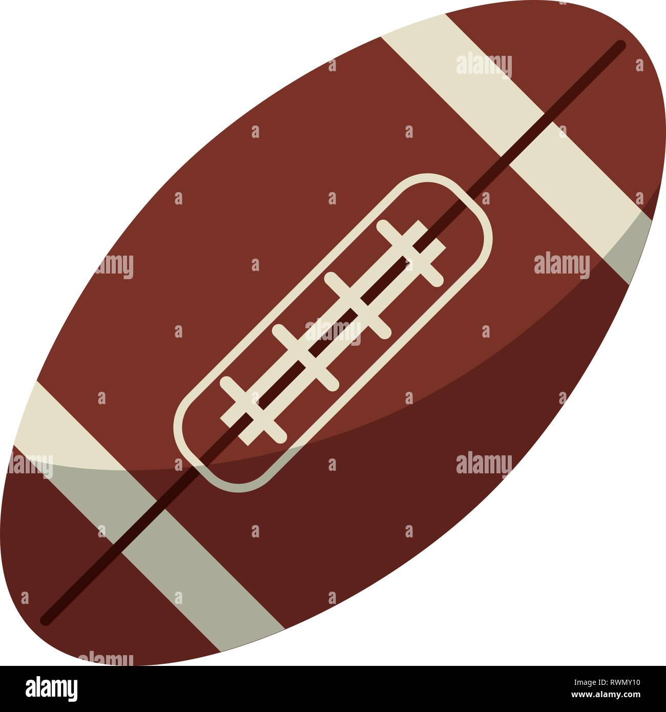 Symbole balle de football américain Illustration de Vecteur